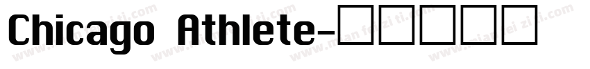Chicago Athlete字体转换